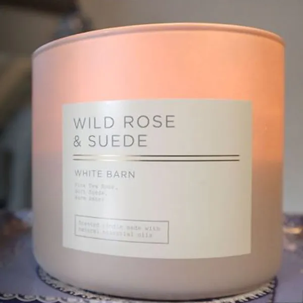 Nến Thơm Bath & Body Works Wild Rose & Suede Candle 411g