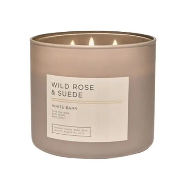 Nến Thơm Bath & Body Works Wild Rose & Suede Candle 411g