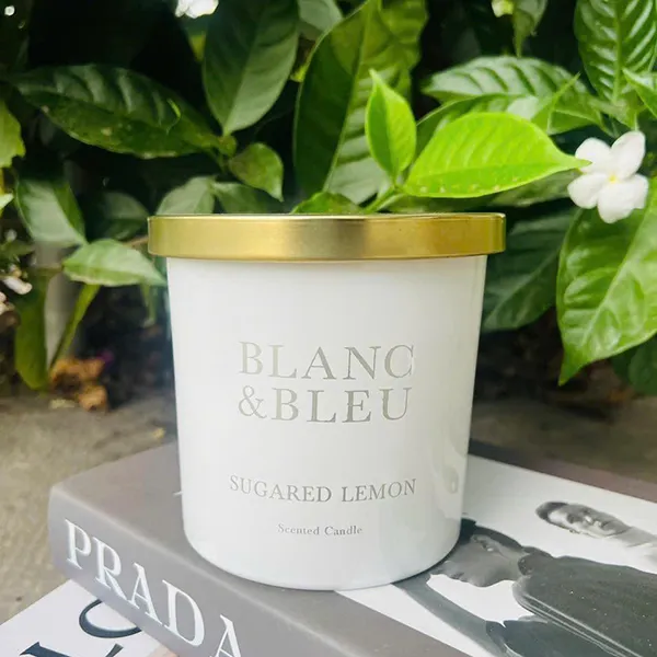 Nến Thơm Mosaic Bath Blanc & Bleu Sugared Lemon Scented Candle 652g - Nến thơm - Vua Hàng Hiệu