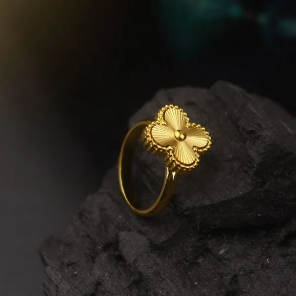 Nhẫn Nữ Jewery Luxury Atsuba Lucky Alhambra Màu Vàng Gold - Trang sức - Vua Hàng Hiệu