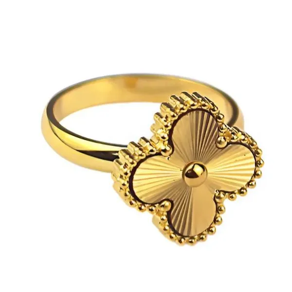 Nhẫn Nữ Jewery Luxury Atsuba Lucky Alhambra Màu Vàng Gold - Trang sức - Vua Hàng Hiệu