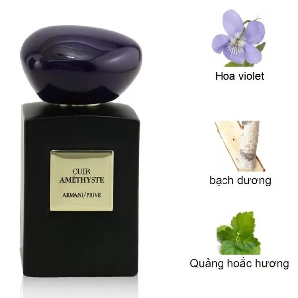 Nước Hoa Unisex Giorgio Armani Prive Cuir Amethyste EDP 100ml - Nước hoa - Vua Hàng Hiệu