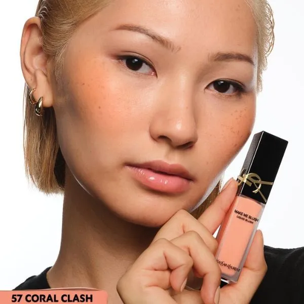 Phấn Má Dạng Kem YSL Yves Saint Laurent Make Me Blush Liquid Blush 57 Coral Clash Màu Cam San Hô 15ml