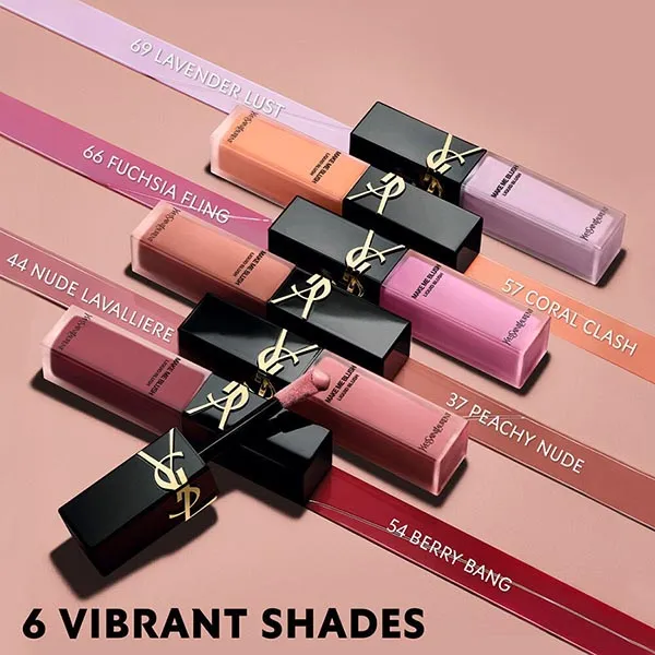 Phấn Má Hồng Dạng Kem Yves Saint Laurent YSL Make Me Blush Blurring Liquid Blush 37 Peachy Nude Màu Hồng Nude - Trang điểm - Vua Hàng Hiệu
