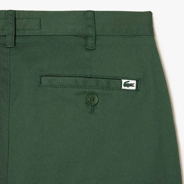 Quần Dài Nam Lacoste Custom Slim Fit HH8946 5HX Màu Xanh Green Size 38