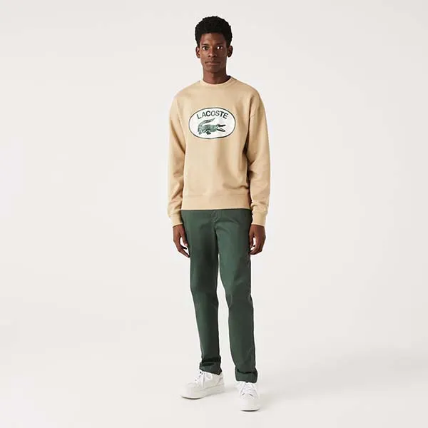 Quần Dài Nam Lacoste Custom Slim Fit HH8946 5HX Màu Xanh Green Size 38