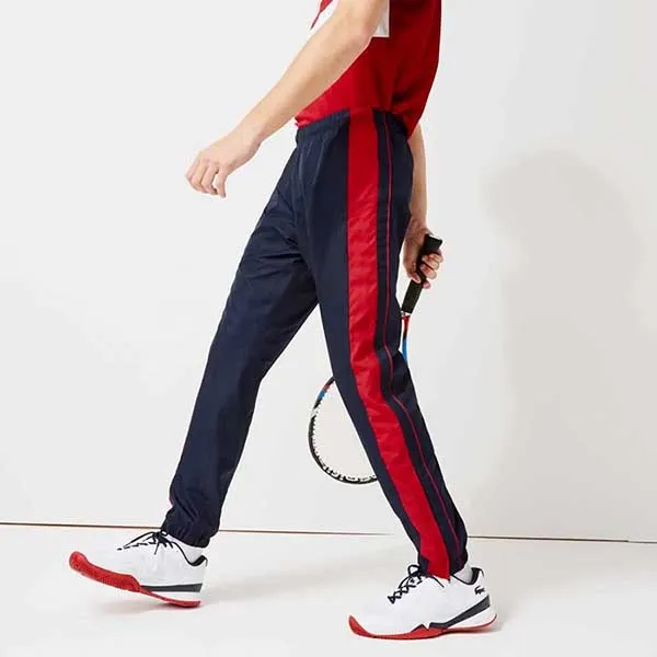 Quần Gió Nam Lacoste Men's Tracksuit XH0786 Màu Xanh/Đỏ Size 3 - Thời trang - Vua Hàng Hiệu