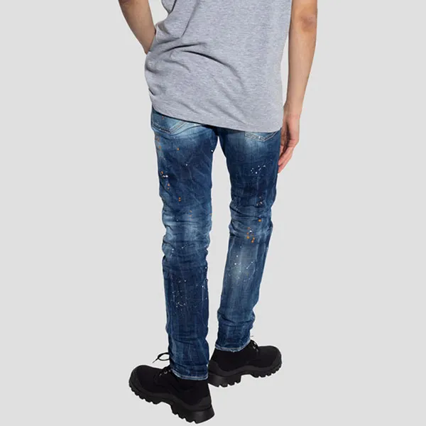 Quần Jean Nam Dsquared2 Blue Denim Wash Skater Fit - S74LB1158 S30664 470 Màu Xanh Size 44 - Thời trang - Vua Hàng Hiệu