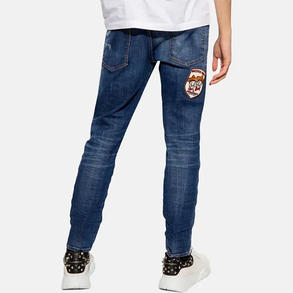 Quần Jean Nam Dsquared2 Huy Hiệu S74LB1205S30342 Màu Xanh Size 48
