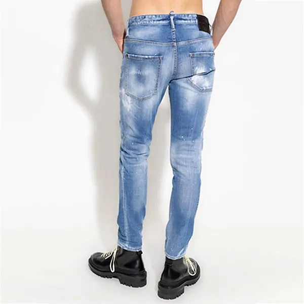 Quần Jean Nam Dsquared2 Icon Sunset Skater In Blue S79LA0038 Màu Xanh Size 44 - Thời trang - Vua Hàng Hiệu