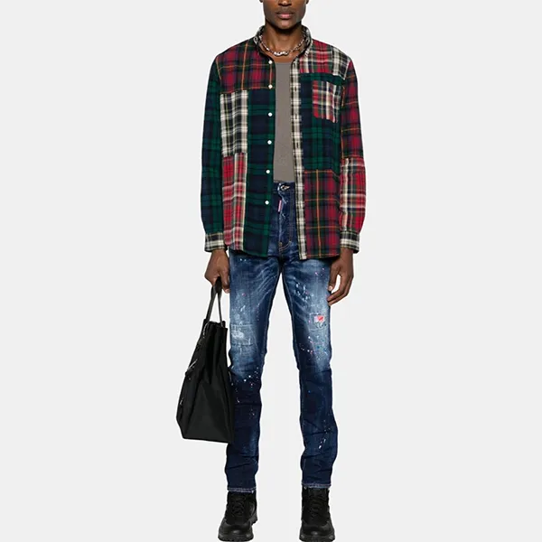 Quần Jean Nam Dsquared2 Wash S74LB1458S30664 Màu Xanh Size 54