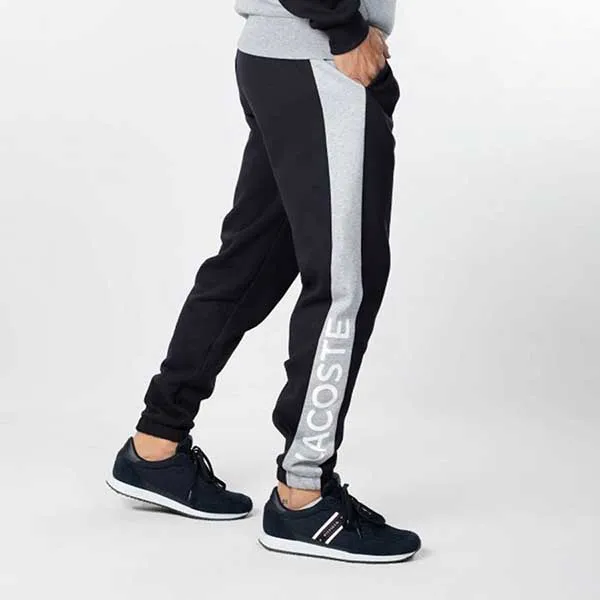Quần Nỉ Nam Lacoste Men's Sweatpants C0025 Màu Xám Đen Size 2