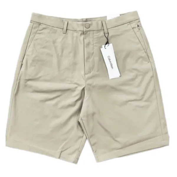 Quần Short Kaki Nam Calvin Klein CK Shorts 40P613230 Màu Be Size 30