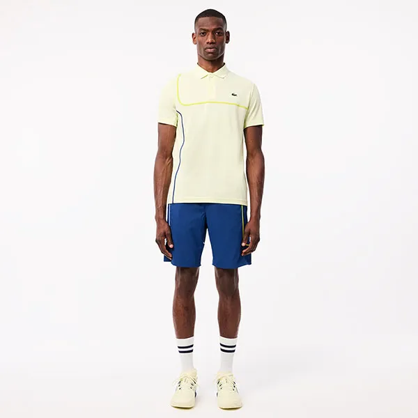 Quần Short Nam Lacoste Lightweight Tennis/Pickleball GH7460 HBM Màu Xanh Dương Size 2
