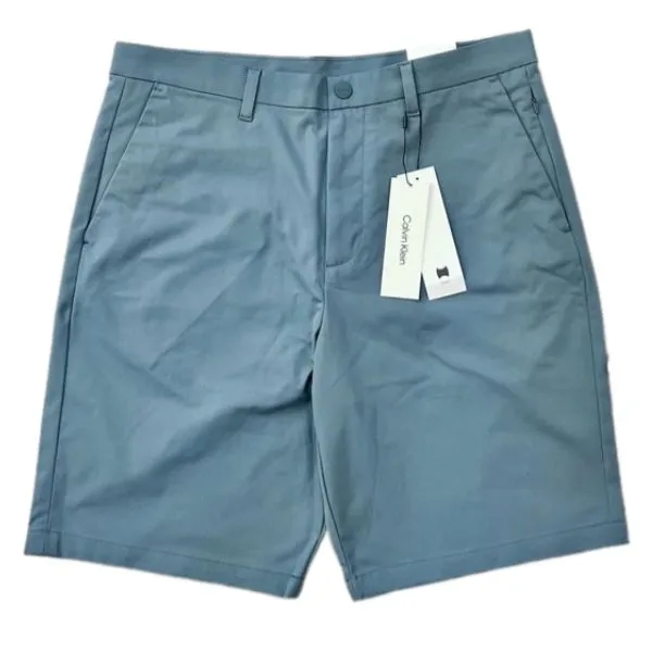 Quần Short Kaki Nam Calvin Klein CK Shorts 40P613030 Màu Xanh Blue Size 31