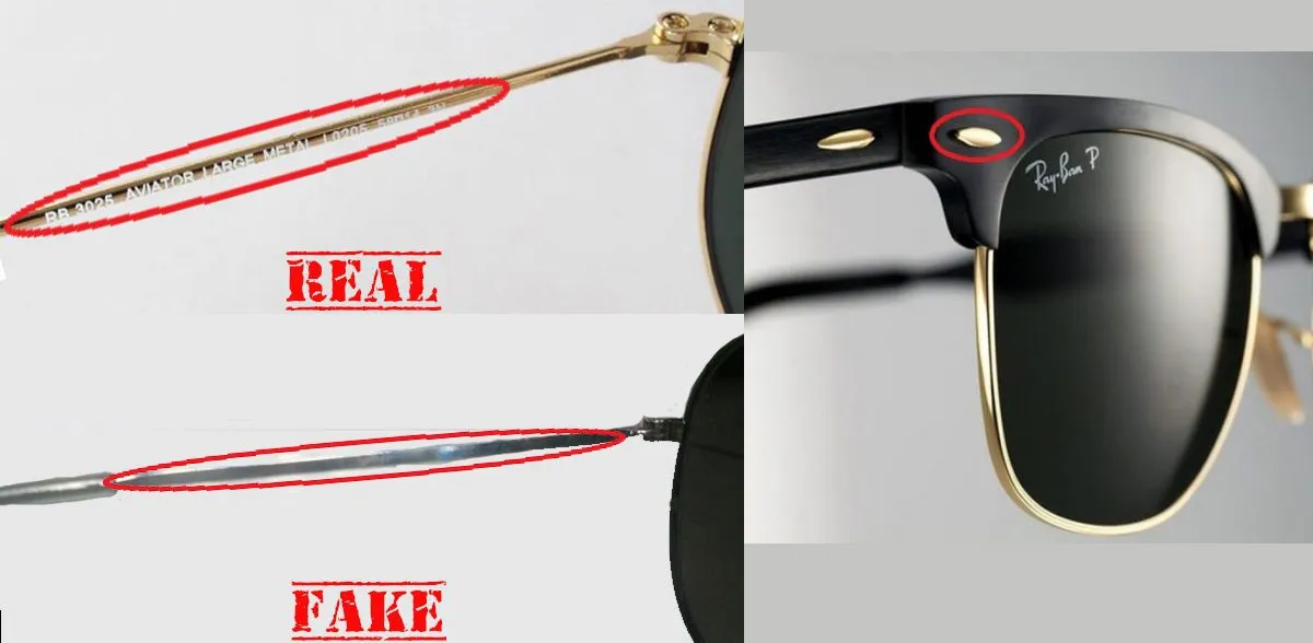 Cách Phân Biệt Kính Mắt Rayban Thật Giả