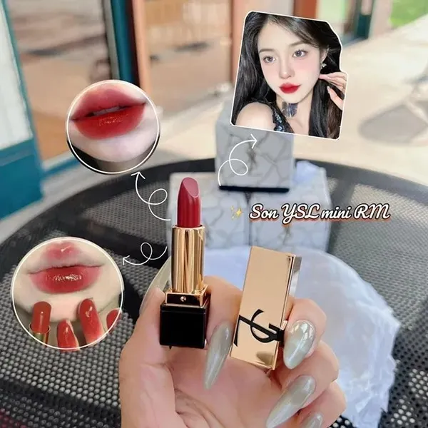 Set 2 Món (Nước Hoa Nữ YSL Libre EDP 7.5ml + Son Rouge Pur Couture Caring Satin Lipstick Mini - Nước hoa - Vua Hàng Hiệu