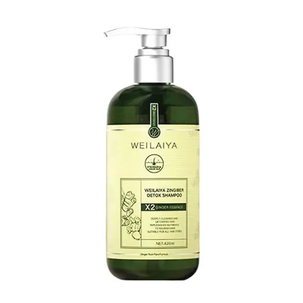 Set Dầu Gội Và Xả Weilaiya Zingiber Detox Hỗ Trợ Mọc Tóc (420ml + 200ml)