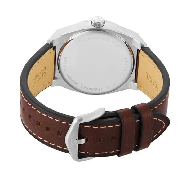 Set Đồng Hồ Và Vòng Tay Nam Fossil Everett 42mm FS6080SET Màu Nâu Xanh - Đồng hồ - Vua Hàng Hiệu