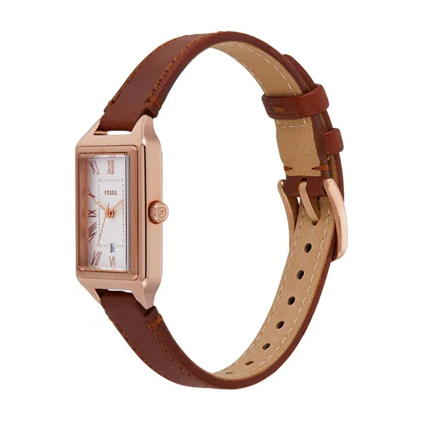 Set Đồng Hồ + Vòng Đeo Tay Nữ Fossil Raquel Ladies Watches ES5377SET Màu Nâu Phối Vàng Hồng