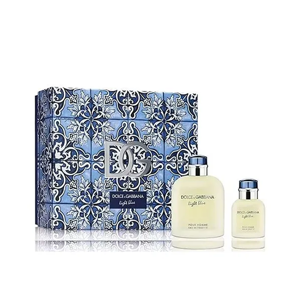 Set Nước Hoa Nam Dolce & Gabbana D&G Light Blue Pour Homme EDT (125ml + 40ml) - Nước hoa - Vua Hàng Hiệu
