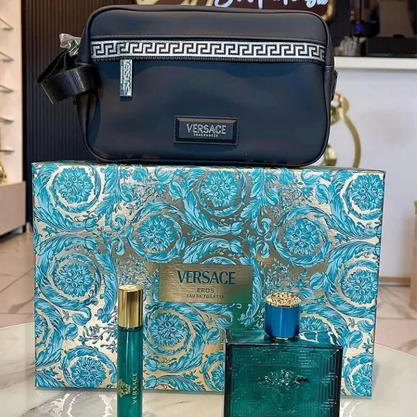Set Nước Hoa Nam Versace Eros EDT 100ml + 10ml + Túi - Nước hoa - Vua Hàng Hiệu