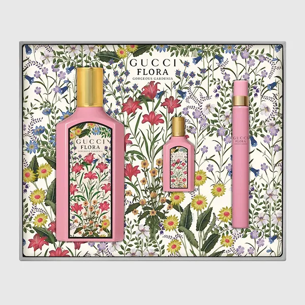 Set Nước Hoa Nữ Gucci Flora Gorgeous Gardenia EDP 100ml + EDP 10ml + EDP 5ml - Nước hoa - Vua Hàng Hiệu