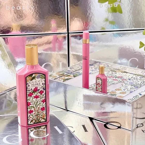 Set Nước Hoa Nữ Gucci Flora Gorgeous Gardenia EDP 100ml + EDP 10ml + EDP 5ml - Nước hoa - Vua Hàng Hiệu