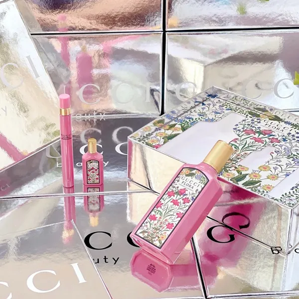 Set Nước Hoa Nữ Gucci Flora Gorgeous Gardenia EDP 100ml + EDP 10ml + EDP 5ml - Nước hoa - Vua Hàng Hiệu