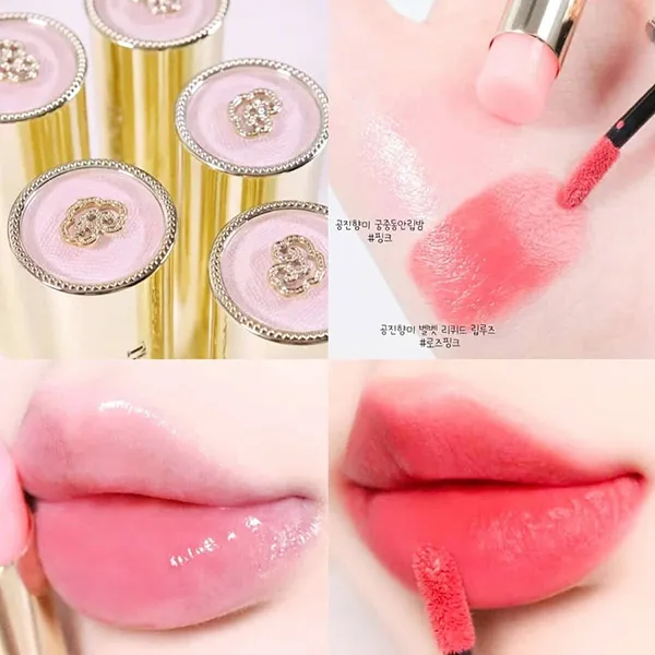 Set Son Dưỡng + Son Kem Whoo Glow Special (Lip Balm Pink Hồng Nhạt + Velvet 18 Rose Pink Hồng Đào) - Son Môi - Vua Hàng Hiệu