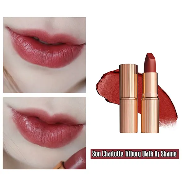 Son Charlotte Tilbury Walk Of Shame Màu Đỏ Nâu - Son Môi - Vua Hàng Hiệu