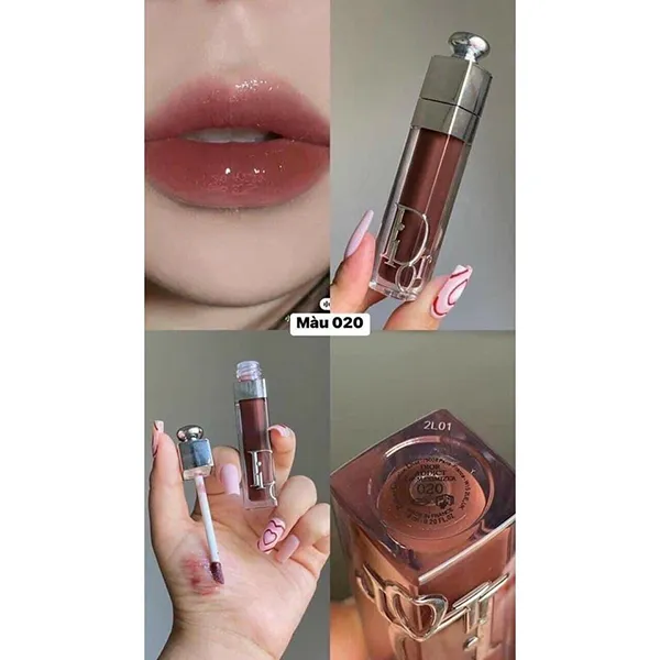 Son Dưỡng Dior Addict Lip Maximiser 020 Mahogany Màu Đỏ Nâu 6ml - Son Môi - Vua Hàng Hiệu