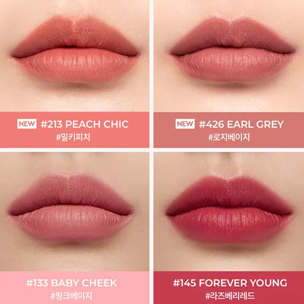 Son Kem Hera Sensual Powder Matte Liquid 213 Peach Chic Màu Hồng Cam Đào - Son Môi - Vua Hàng Hiệu