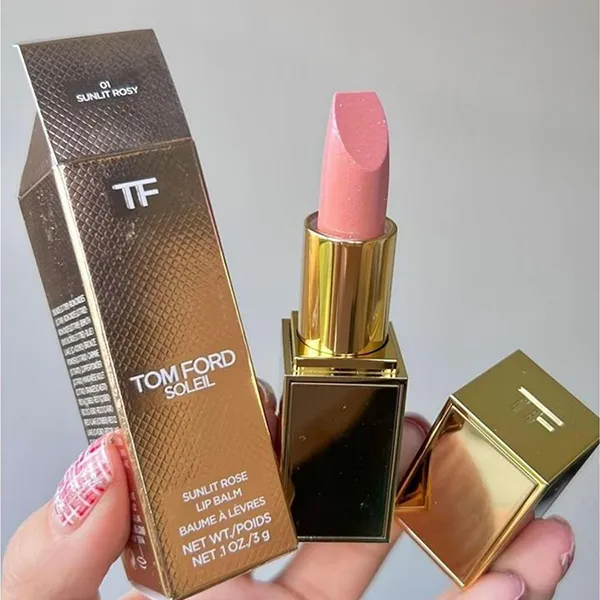 Son Dưỡng Tom Ford Lip Balm 01 Sunlit Rosy Màu Hồng Đào 3g