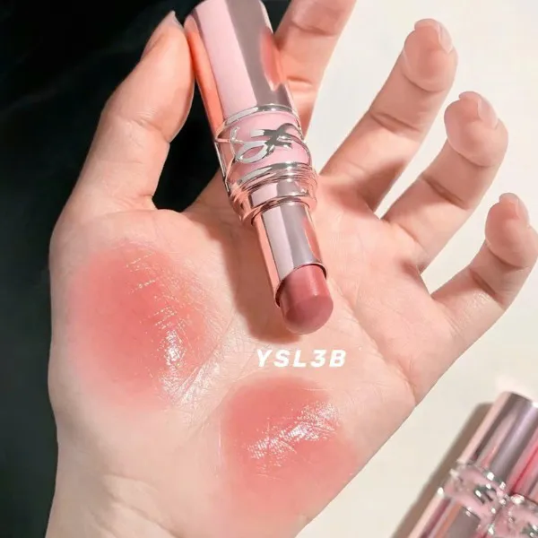 Son Dưỡng YSL Yves Saint Laurent Loveshine Candy Glow 3B Rosewood Blush Màu Hồng Gỗ - Son Môi - Vua Hàng Hiệu