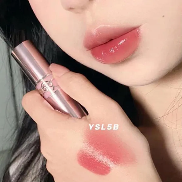 Son Dưỡng YSL Yves Saint Laurent Loveshine Candy Glow 5B Nude Crush Màu Đỏ Nâu