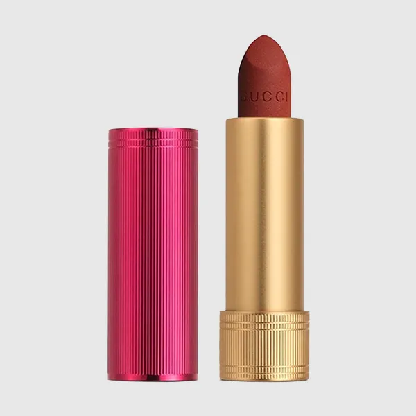 Son Gucci Rouge À Lèvres Mat Limited Edition Lip 505 Janet Rust Màu Đỏ Gạch - Son Môi - Vua Hàng Hiệu