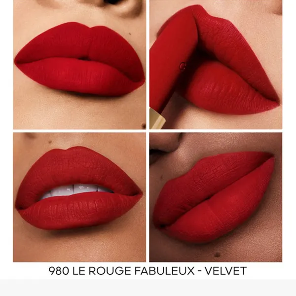 Son Guerlain Rouge G Velvet The Lipstick Shade 980 Le Rouge Fabuleux Màu Đỏ Thẫm