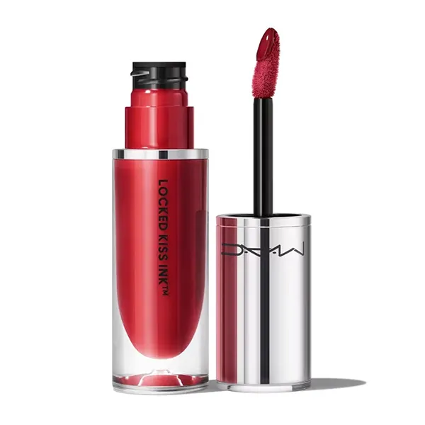 Son Kem MAC Locked Kiss Ink Lipcolour 24Hr 85 Poncy Màu Đỏ Trầm