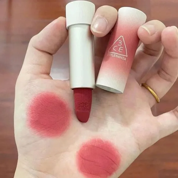 Son Lì 13 De Marzo 3CE Cashmere Hug Lipstick 07 Knit Màu Đỏ Nâu - Son Môi - Vua Hàng Hiệu