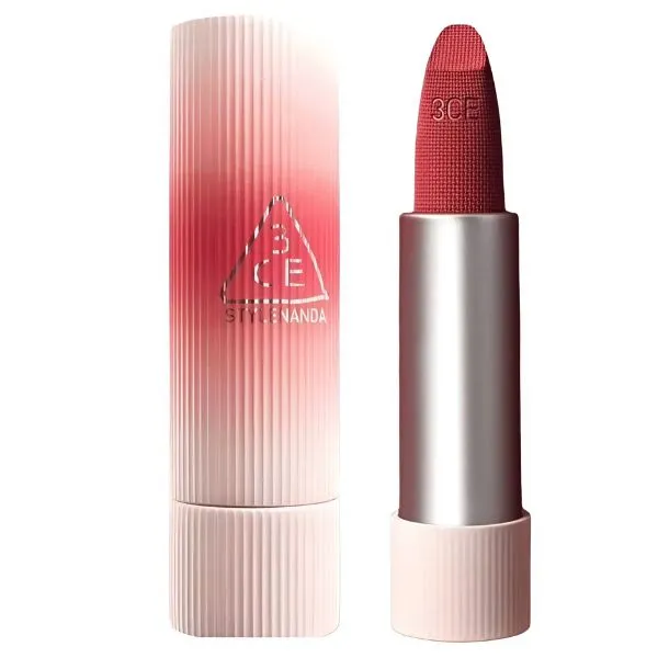 Son Lì 13 De Marzo 3CE Cashmere Hug Lipstick 07 Knit Màu Đỏ Nâu - Son Môi - Vua Hàng Hiệu