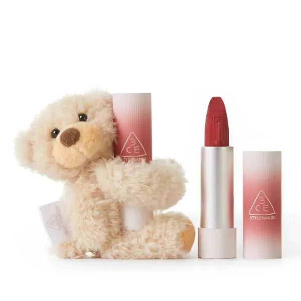 Son Lì 13 De Marzo 3CE Cashmere Hug Lipstick 07 Knit Màu Đỏ Nâu - Son Môi - Vua Hàng Hiệu