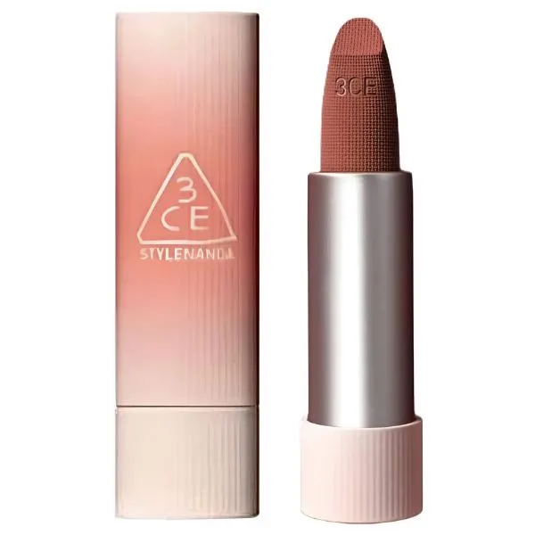 Son Lì 13 De Marzo 3CE Cashmere Hug Lipstick 09 Taupe Beige Màu Nâu Đất - Son Môi - Vua Hàng Hiệu