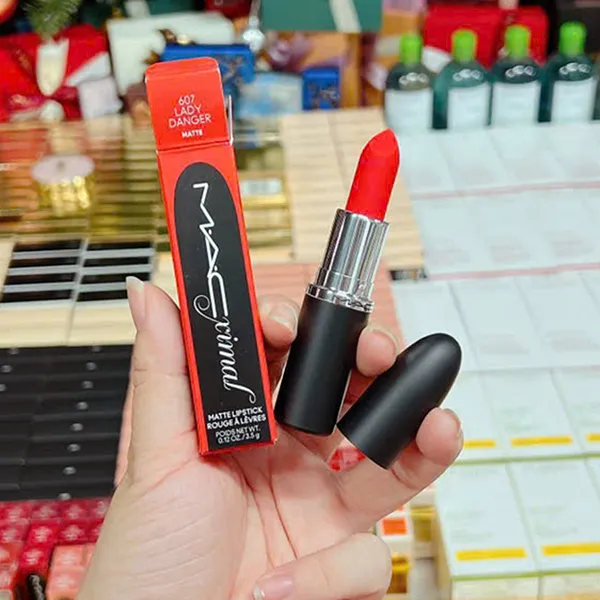 Son Mac Mac Ximal Silky Matte Lipstick 607 Lady Danger Màu Cam Đỏ - Son Môi - Vua Hàng Hiệu