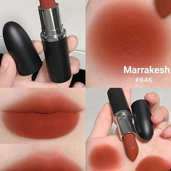 Son MAC Ximal Silky Matte 646 Marrakesh Màu Đỏ Gạch - Son Môi - Vua Hàng Hiệu