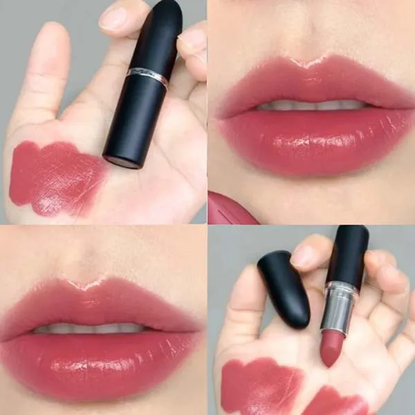 Son MAC Ximal Sleek Satin Lipstick 826 Brick-O-La Màu Hồng Đất - Son Môi - Vua Hàng Hiệu
