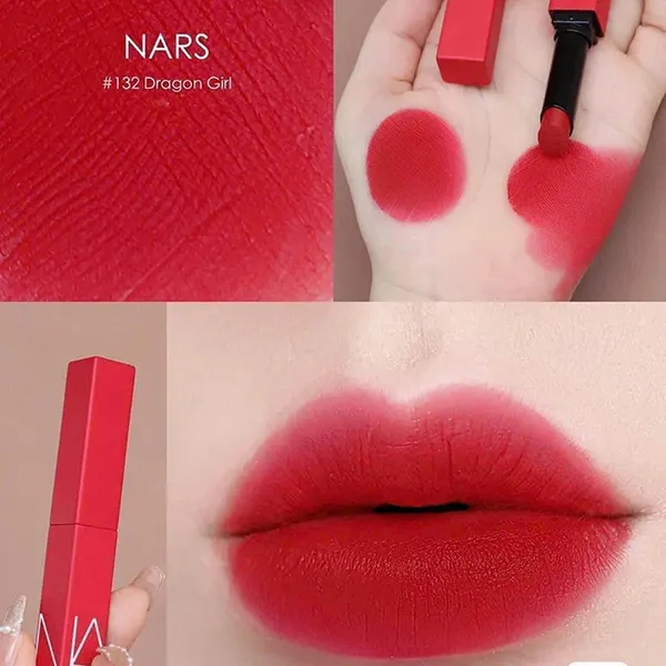 Son Nars Powermatte Lipstick 132 Dragon Girl Màu Đỏ Ruby