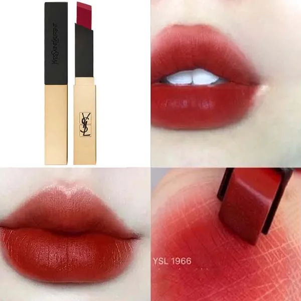 Son Yves Saint Laurent YSL Rouge Pur Couture The Slim 1966 Màu Đỏ Đất