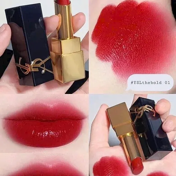 Son Yves Saint Laurent YSL The Bold High Pigment Lipstick 01 Le Rouge Màu Đỏ Thuần