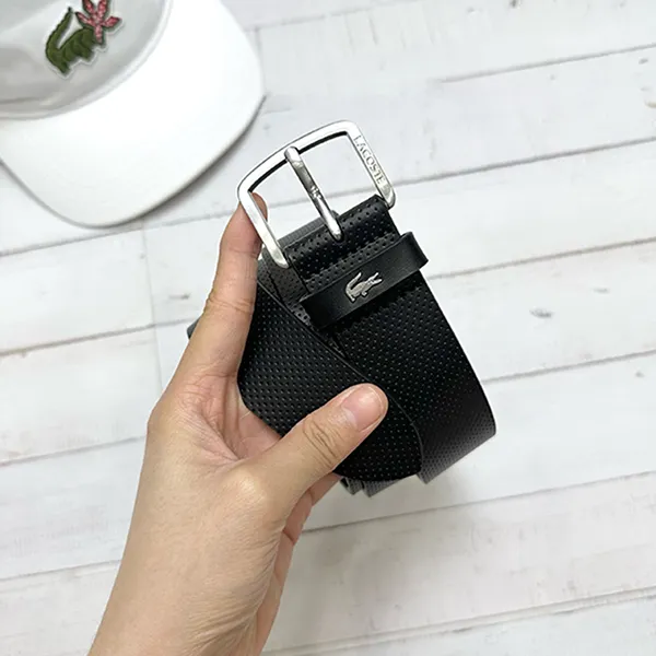 Thắt Lưng Da Nam Lacoste RC3016 000 Màu Đen Size 105